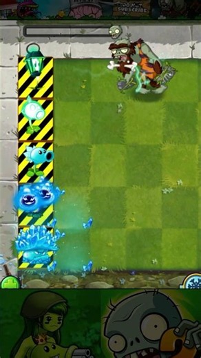 PvZ2 - 5 BLUE plants vs Rockpuncher in Protect the Plant #Shorts #pvz #pvz2 #pvz2gameplay