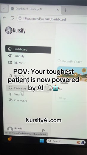 NursifyAI gives me the most realistic patient simulator—no pressure, no judgment, just real-time practice. I can assess, think critically, and make mistakes before clinicals. This is hands-down the smartest way to train as a nursing student. 💉📚#nurseoftiktok #studyhacks #trending #nursingschool #nursestudent