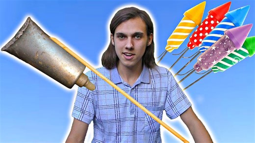 DIY real rocket using sugar and saltpeter powerful homemade fireworks experiment