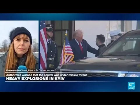 Heavy explosions in Kyiv as Russian drones and missiles pound Ukraine • FRANCE 24 English