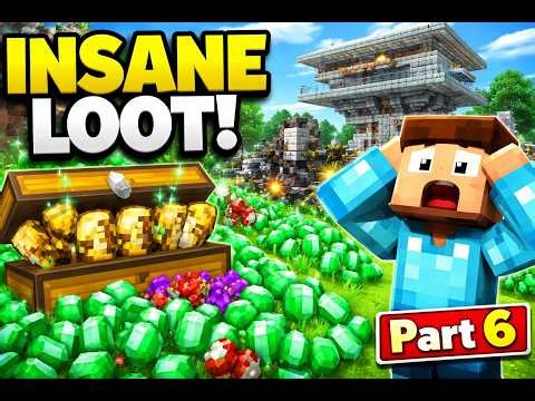 I Built an INSANE Raid Farm in Hardcore Minecraft (Part 6) 😱