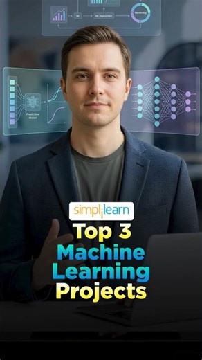 🔥Top 3 Machine Learning Projects to Build for Your Resume | ML Project Ideas #shorts #simplilearn