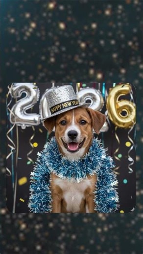 Pup-grade your new year wishes with #NanoBanana on Google Search ✨🐶💖