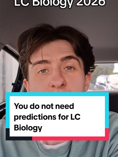 This is the last year leaving cert biology is easy to prepare for. Because we know that Unit 1 and 2 make up most of the exam. PS: I have free resources on Unit 1 and the Cell topics in my bio. #leavingcertbiology