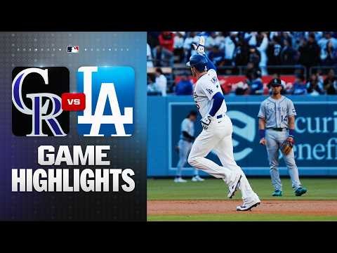 Rockies vs. Dodgers Game Highlights (5/27/26) | MLB Highlights