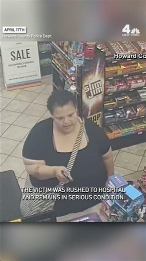 Woman pulls gun in violent gas station robbery | NBC New York