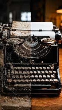 Before & After Typewriter Restoration You Need to See! #shorts #typewriyer