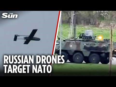 Warplanes scrambled as Russian drones ‘invade Nato airspace’ & one crashes in Latvia