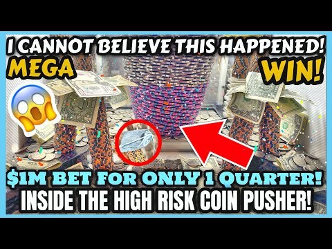 ★I TRIED A $1,000,000.00 1 Quarter CHALLENGE AT a Coin Pusher Then THIS HAPPENED…