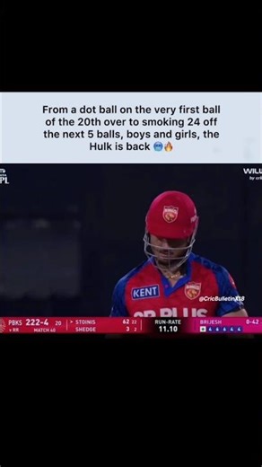 Stepping onto the grandest stage when the absolute suffocating pressure of the death overs 💀