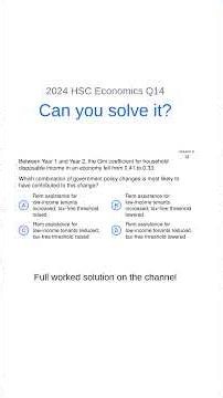2024 HSC Economics Q14