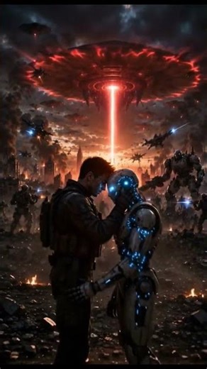 Human+AI Robot vs Aliens