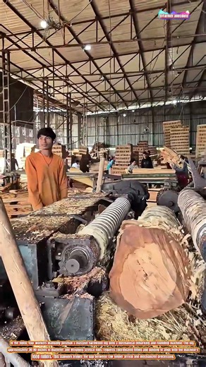 The Art of Manual Log Handling for Debarking and Rounding Operations