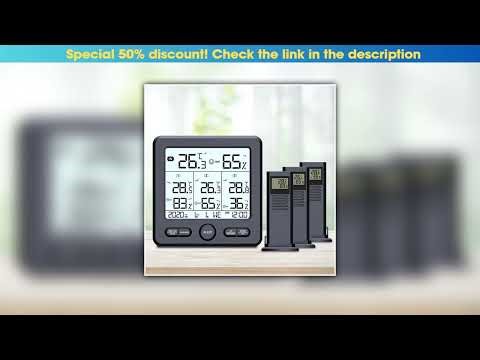 Review Weather Station Wireless Indoor Outdoor Thermometer Digital Temperature Hygrometer With 3pcs