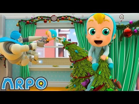 CHAOS! Get off the CHRISTMAS TREE!!! 🎄Cartoons For Kids | Arpo Full Episodes | After School Club