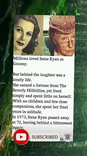 Irene Ryan’s Untold Story Will Break Your Heart 💔🥺 #history #inspiration #motivation