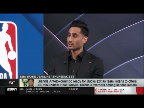 Shams updates on Giannis-to-Warriors trade talks ahead of the Deadline, Luka-AD trade 1-Year later