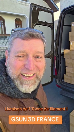 Livraison de 1 Tonne de filament GSUN 3D ! #3d #lv3d #gsun3d #impression3d #imprimante3d