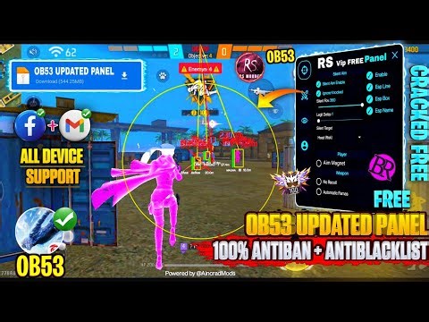 ⚡Free Fire OB53 AIM kill mod menu free☠️new rank season FF hack🔥BR MOD,HAXX-CKER PRO V16, HG CHEAT⚔️