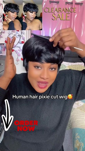 Stylish Human Hair Pixie Cut Wig for Trendy Looks