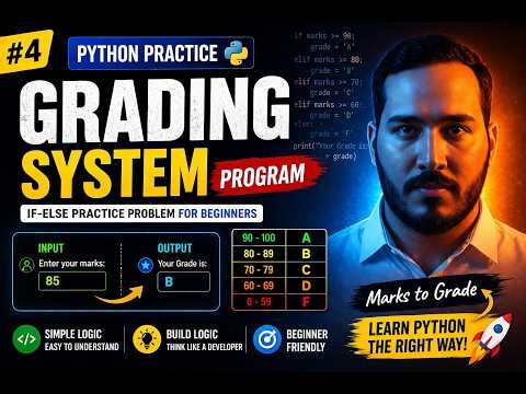 Student Grading System in Python 🤔 | If-Else Practice Problem