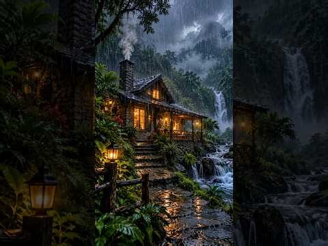 🔴 LIVE 24/7 Heavy Rain on a Rooftop 🌧️ Relaxing Rain Sounds for Deep Sleep, Relief & Relaxation