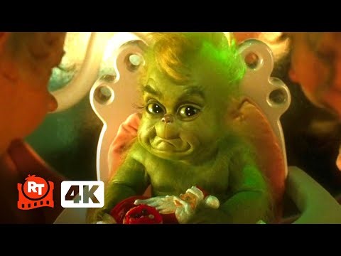 How the Grinch Stole Christmas 4K - The Baby Grinch Is So Cute! | Movieclips