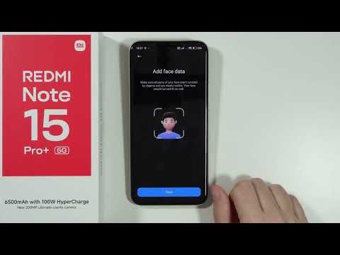 Redmi Note 15 Pro/Pro+ 5G: How to Set Up Face Unlock (Add Face Data) - Use Face Recognition