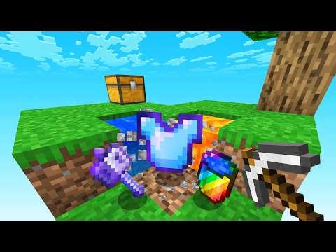 Minecraft Skyblock, But ALL Drops Are Random
