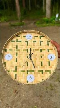From Bamboo to a Wall Clock Making | Step by Step Full Process. 😱 #bambooart