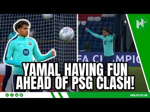 Lamine Yamal HAVING FUN ahead of PSG clash! | PSG v Barcelona