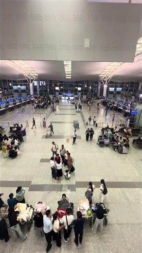 Hanoi airport for evening flight 🛫 #travelvlog #airportlife