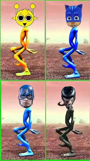 Superhero Alien Dance Party! 👽🕺 (Venom, Captain America & more)