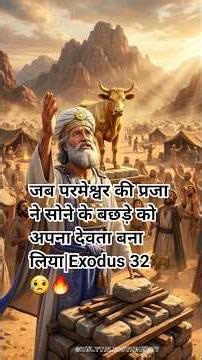 When God's people made the golden calf their god | THE GOLDEN CALF! | Exodus32 #biblestory🐂