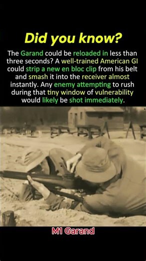 The 3-Second M1 Garand Reload… Myth Busted #M1Garand #ww2history #historyfacts
