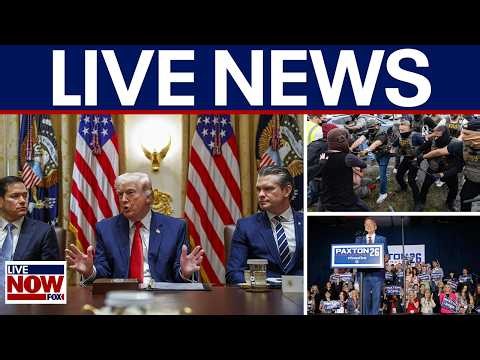 LIVE NEWS: Trump Iran emergency cabinet meeting, NJ ICE protests, Paxton wins primary & more