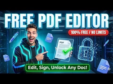 The Best FREE All in One PDF Editer |JOPDF Editor| free 🆓
