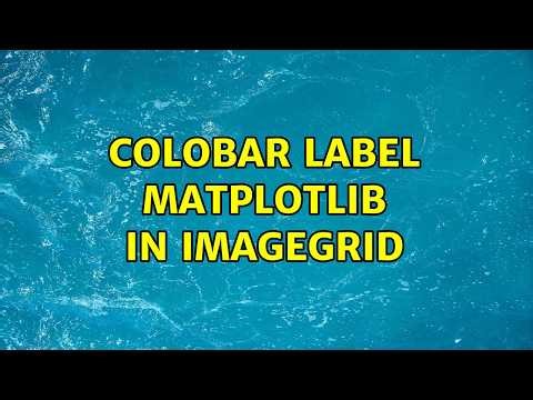 colobar label matplotlib in ImageGrid
