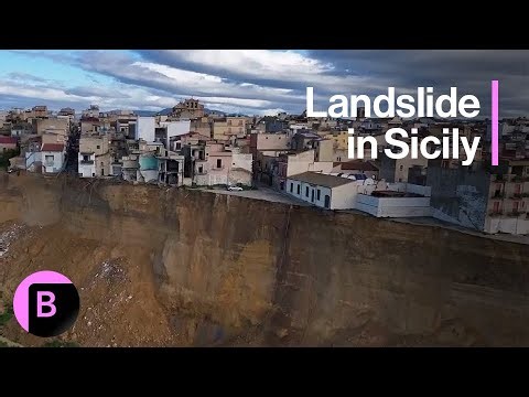 Aftermath of Landslide in Niscemi, Sicily