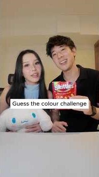 Skittles guess the colour challenge. #couplecomedy #coupleshorts #couplevlog #ryoandrina