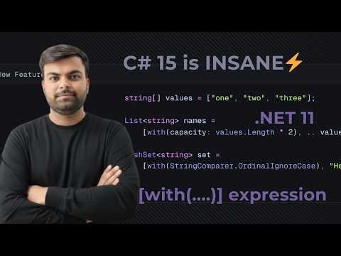 C# 15 Just Changed Collections Forever! (with() Element Explained)