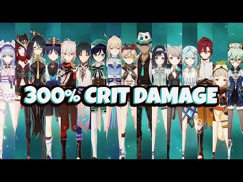 How 300% Crit Damage Looks Like On All Anemo Characters