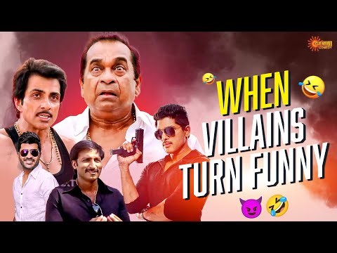 Villains with Perfect Timing Comedy 😂🔥 | Top 5 Funniest Villain Moments | Telugu Comedy scene