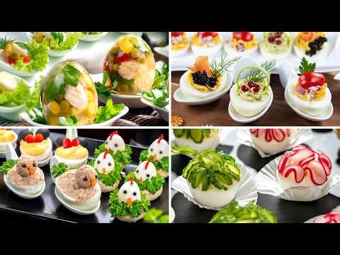 Creative Easter Deviled Egg Ideas: Adorable Chickens, Aspic & Gourmet Toppings!