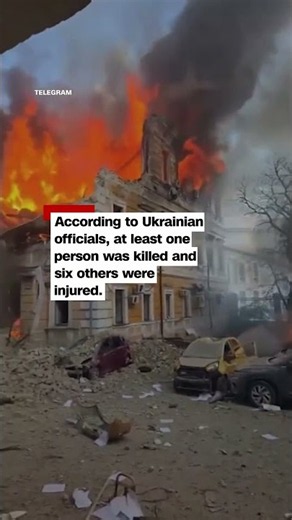 People try to escape through windows after Russian strike in broad daylight