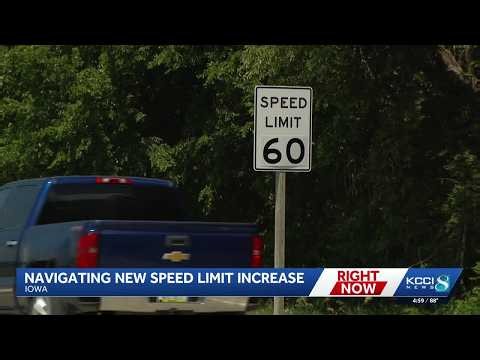 Iowa's new speed limit law is in effect. Here's where roads are changing to 60 mph.