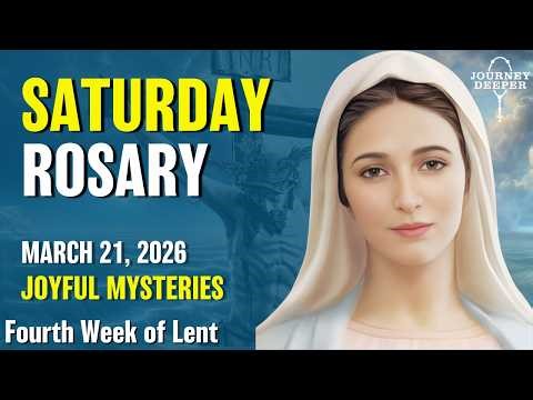 Saturday Rosary 🖤 Joyful Mysteries of Rosary 🖤 March 21, 2026 VIRTUAL ROSARY