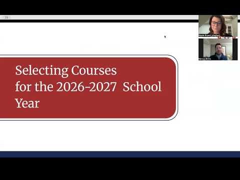 Grade 10 and 11 Course Selection Presentation for 2026-2027