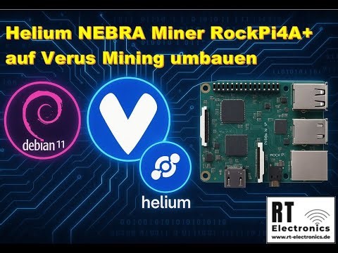#verus coin mining mit einem #heliumminer NEBRA #RockPi4A+ Installation mit Debian11 OS & ccminer