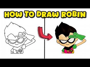 How to Draw Robin from Teen Titans – Superhero Drawing Guide